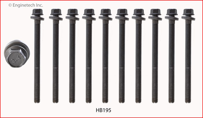Enginetech HB195 Head Bolt Set