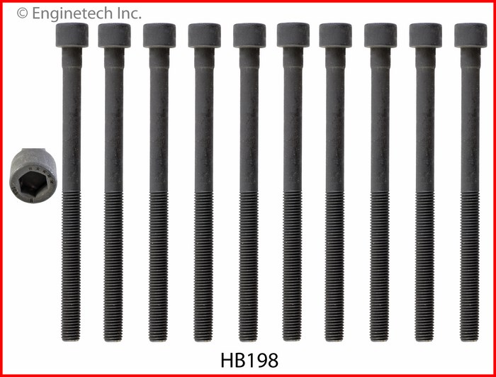 Enginetech HB198 Head Bolt Set