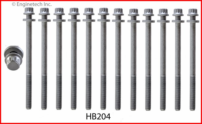 Enginetech HB204 Head Bolt Set