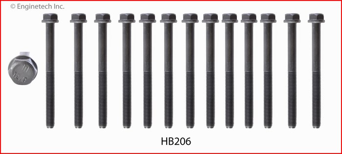 Enginetech HB206 Head Bolt Set