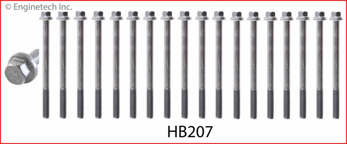 Enginetech HB207 Head Bolt Set