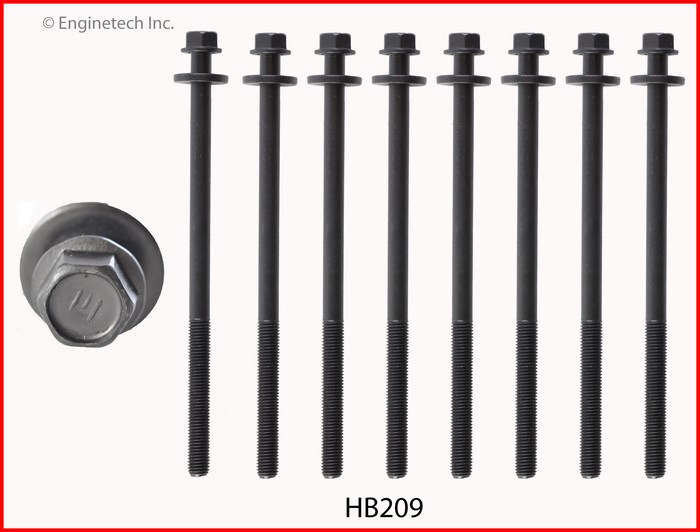 Enginetech HB209 Head Bolt Set