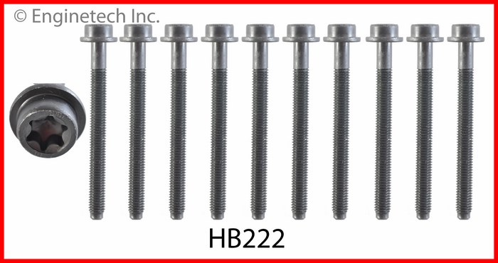Enginetech HB222 Head Bolt Set