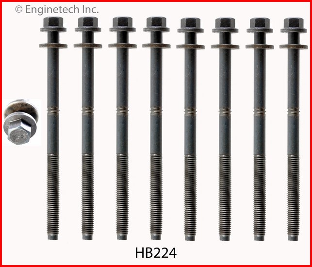 Enginetech HB224 Head Bolt Set