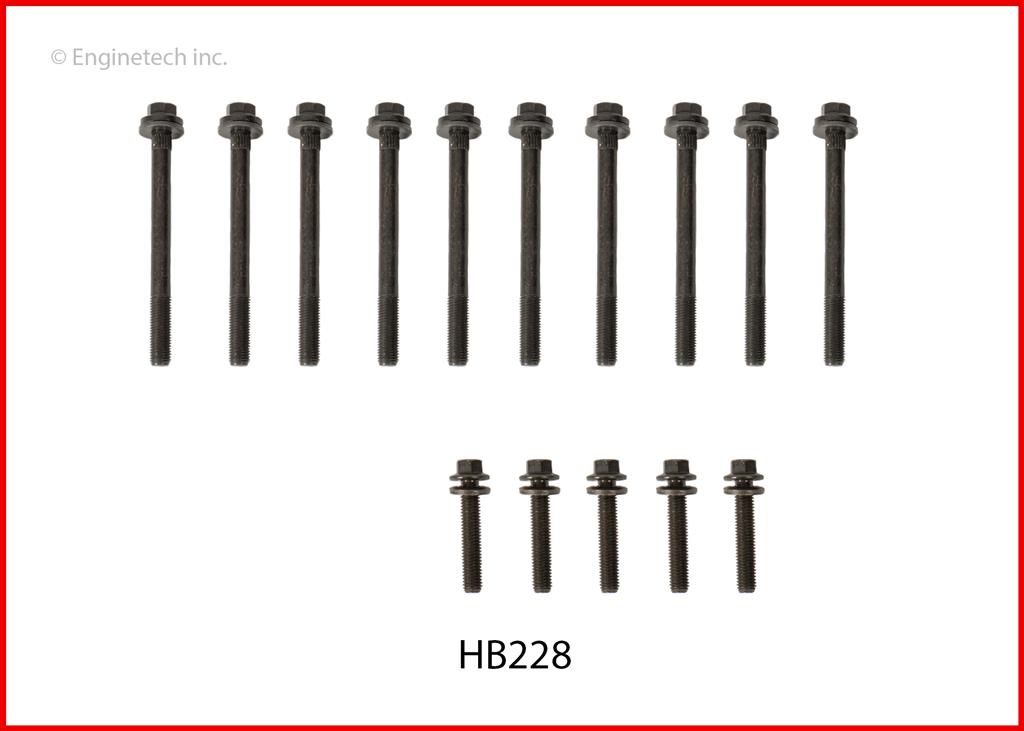 Enginetech HB228 Head Bolt Set