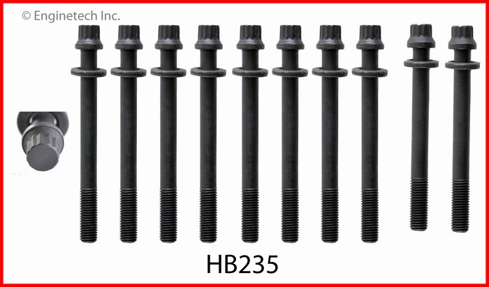 Enginetech HB235 Head Bolt Set