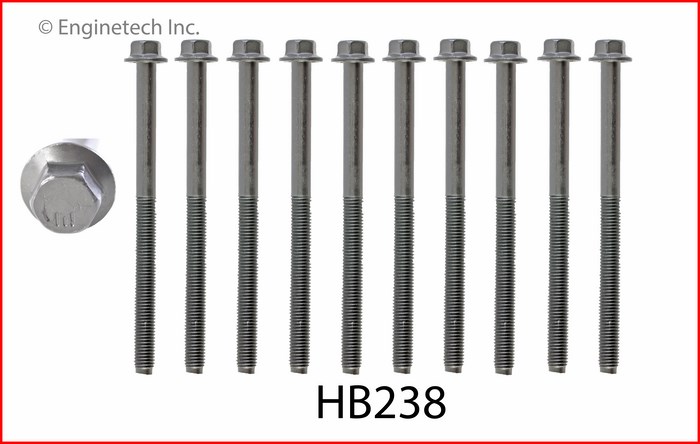 Enginetech HB238 Head Bolt Set