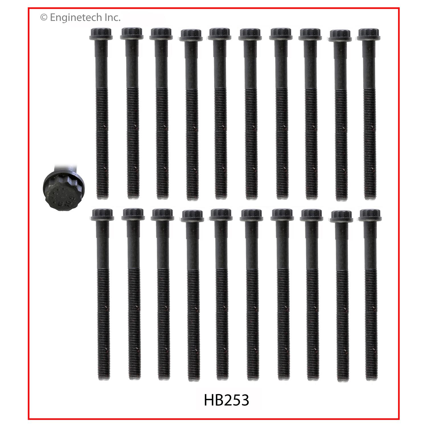 Enginetech HB253 Head Bolt Set