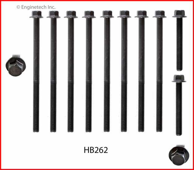 Enginetech HB262 Head Bolt Set