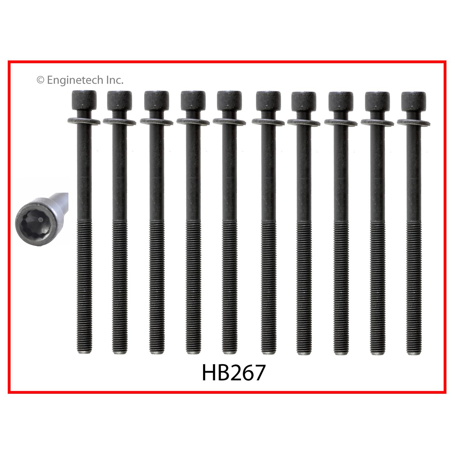 Enginetech HB267 Head Bolt Set