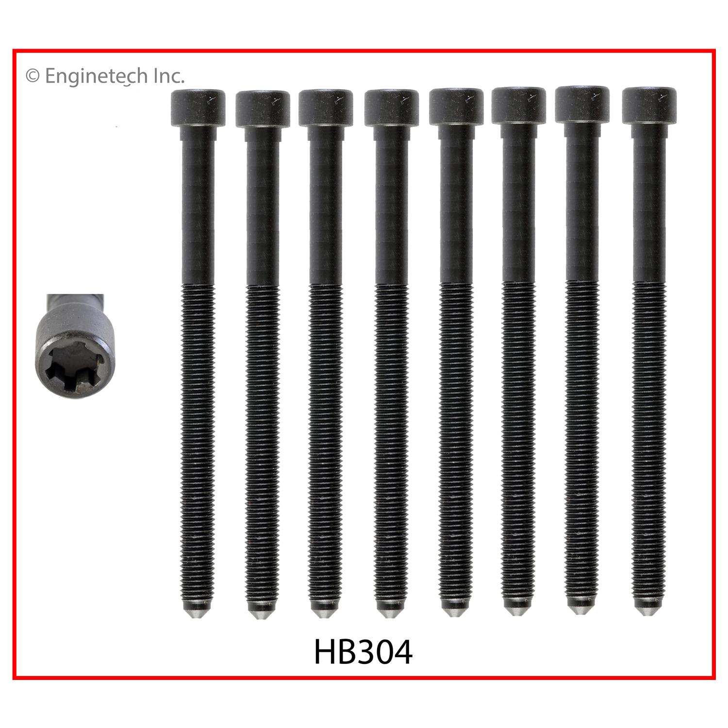 Enginetech HB304 Head Bolt Set