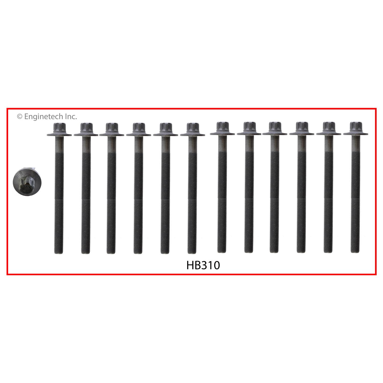 Enginetech HB310 Head Bolt Set