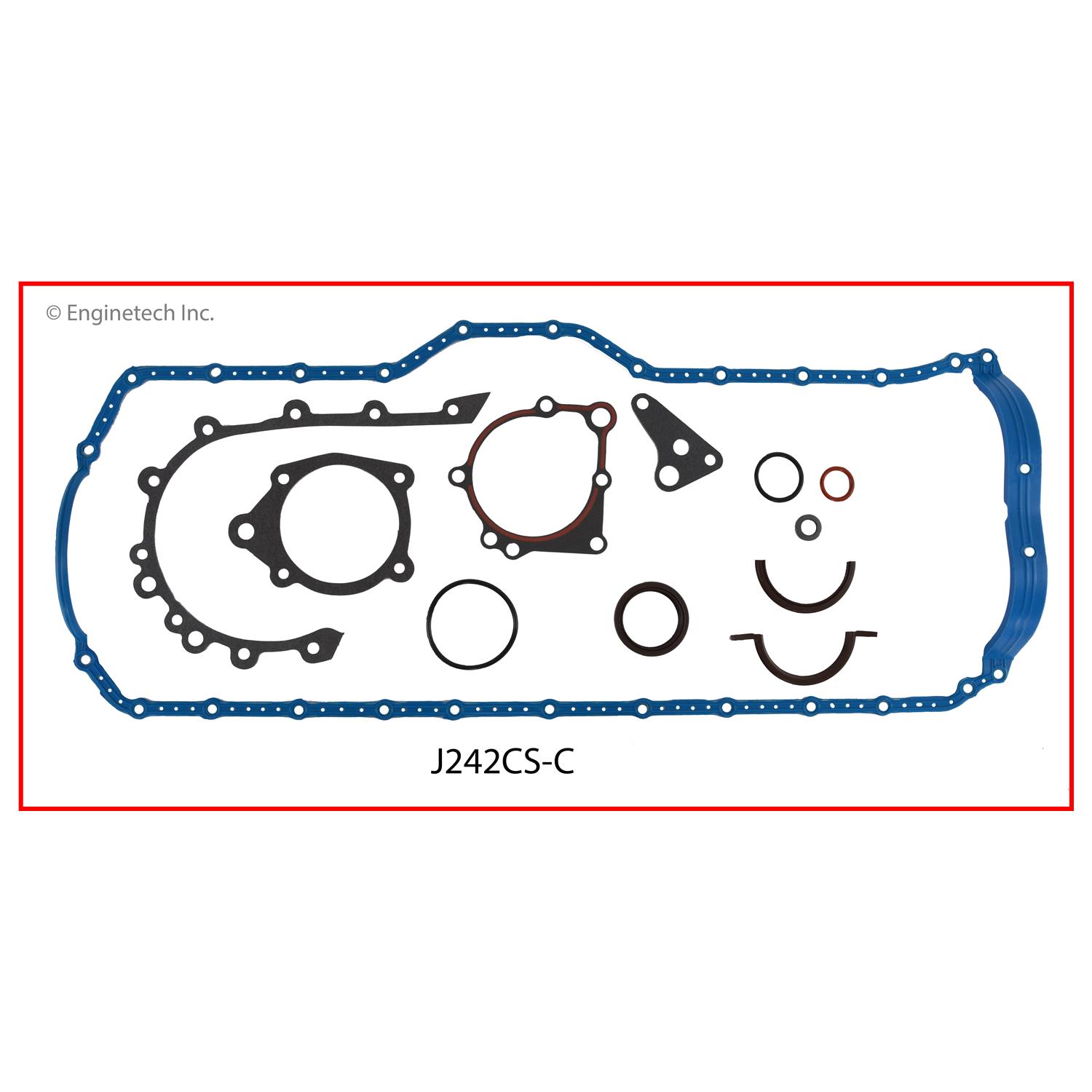 Enginetech J242CS-C Gasket Set - Lower