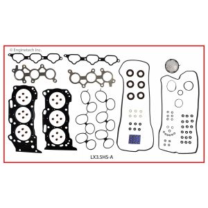 Enginetech LX3.5HS-AWB Gasket Set - Head