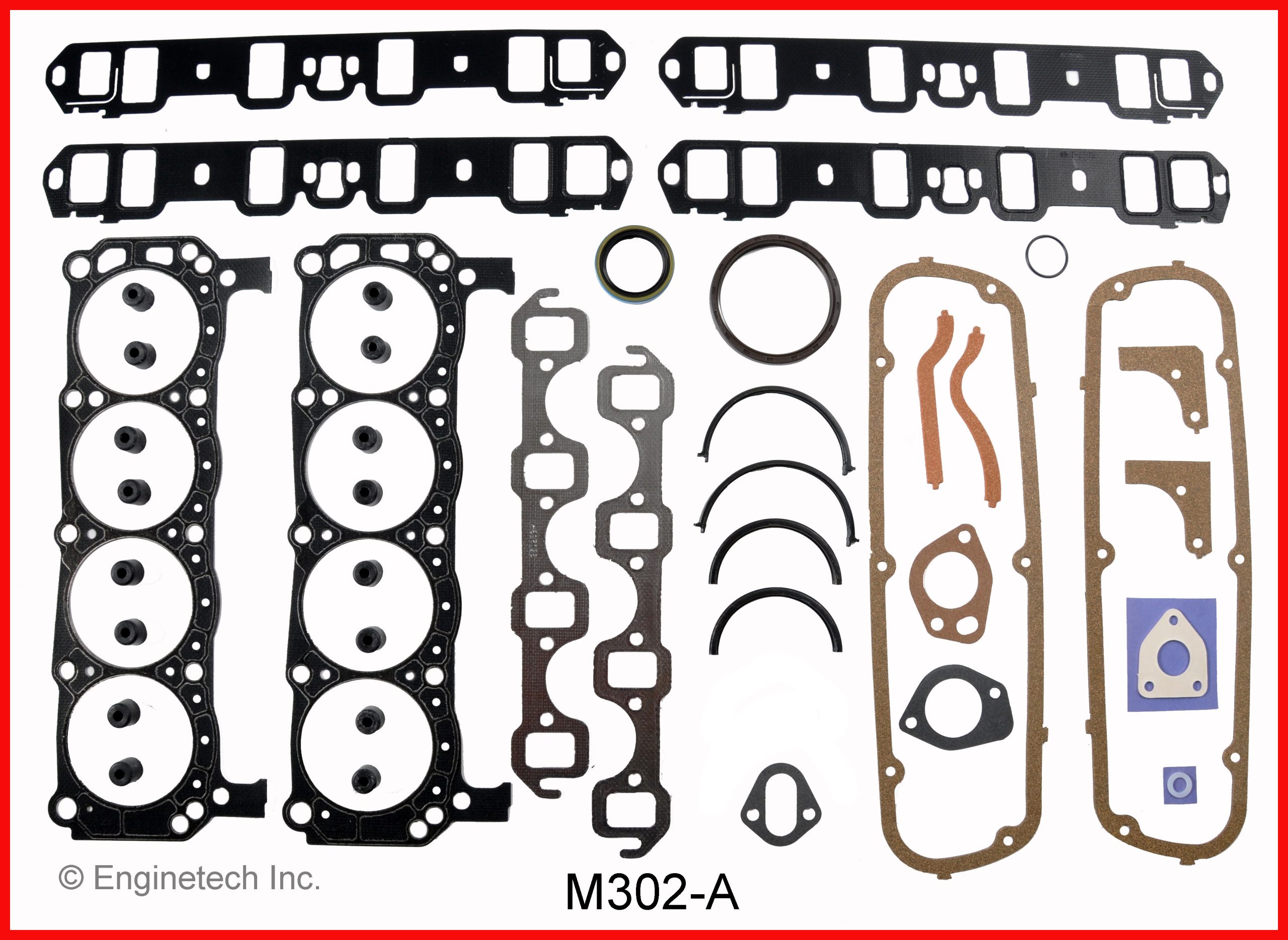 Enginetech M302-A Gasket Set - Full