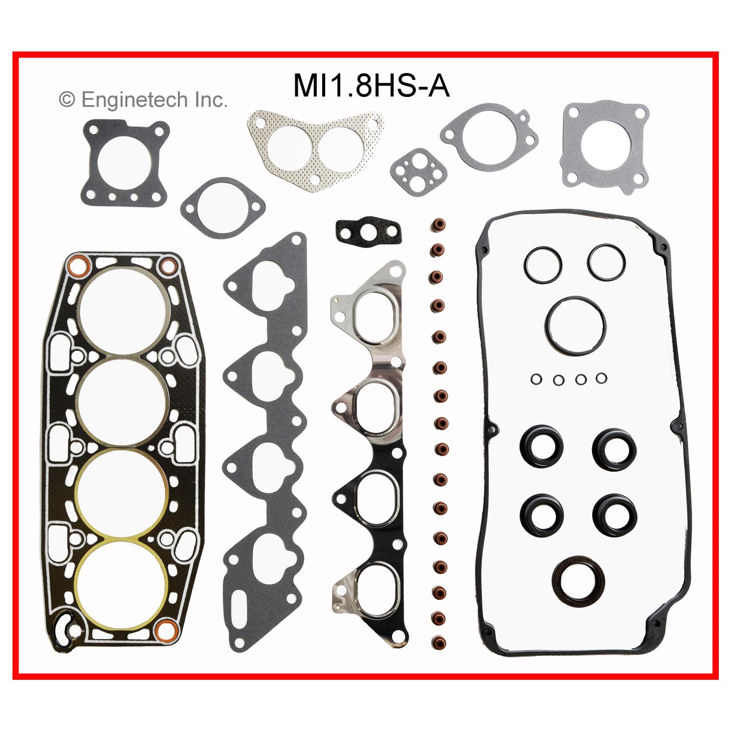 Enginetech MI1.8HS-AWB Gasket Set - Head