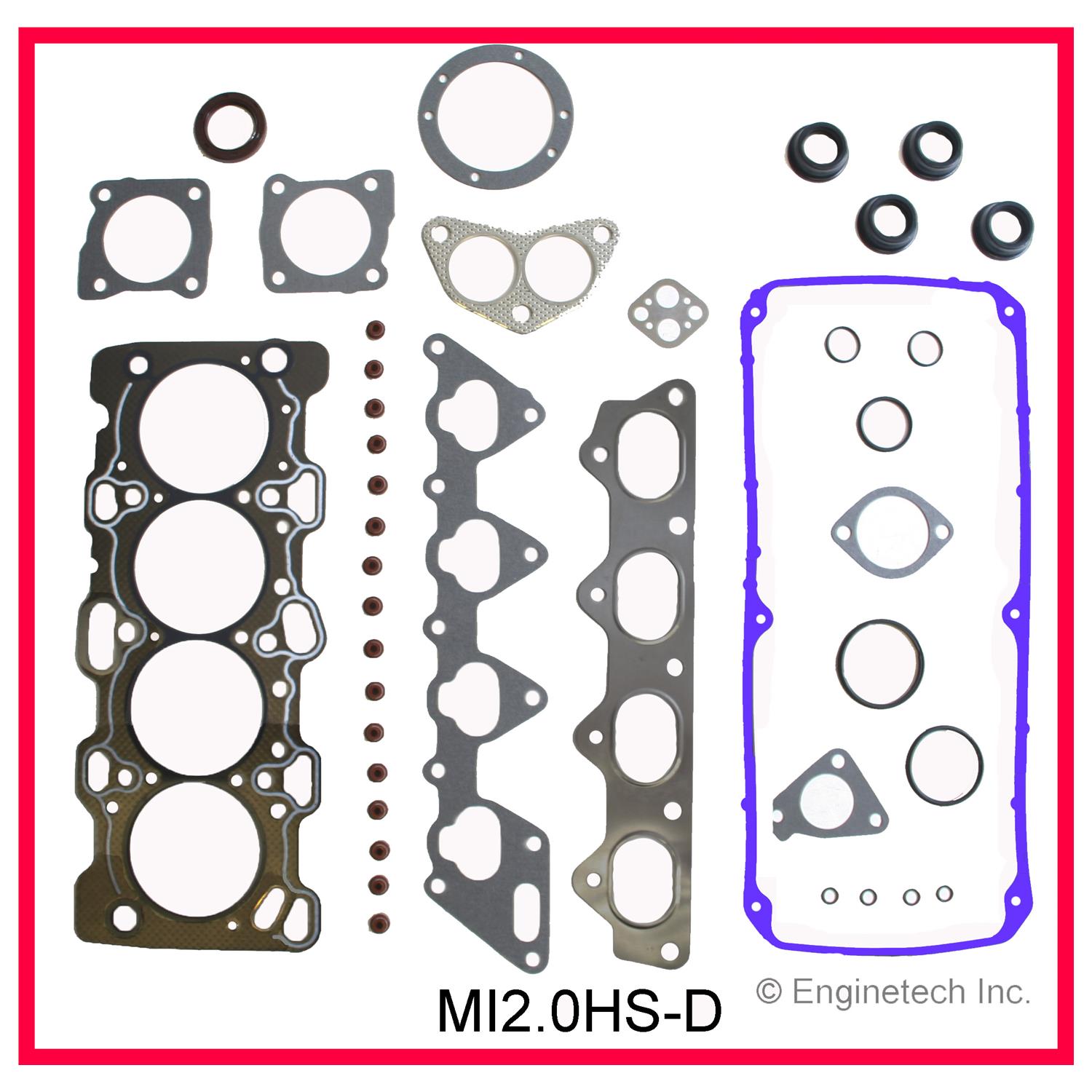 Enginetech MI2.0HS-D Gasket Set - Head