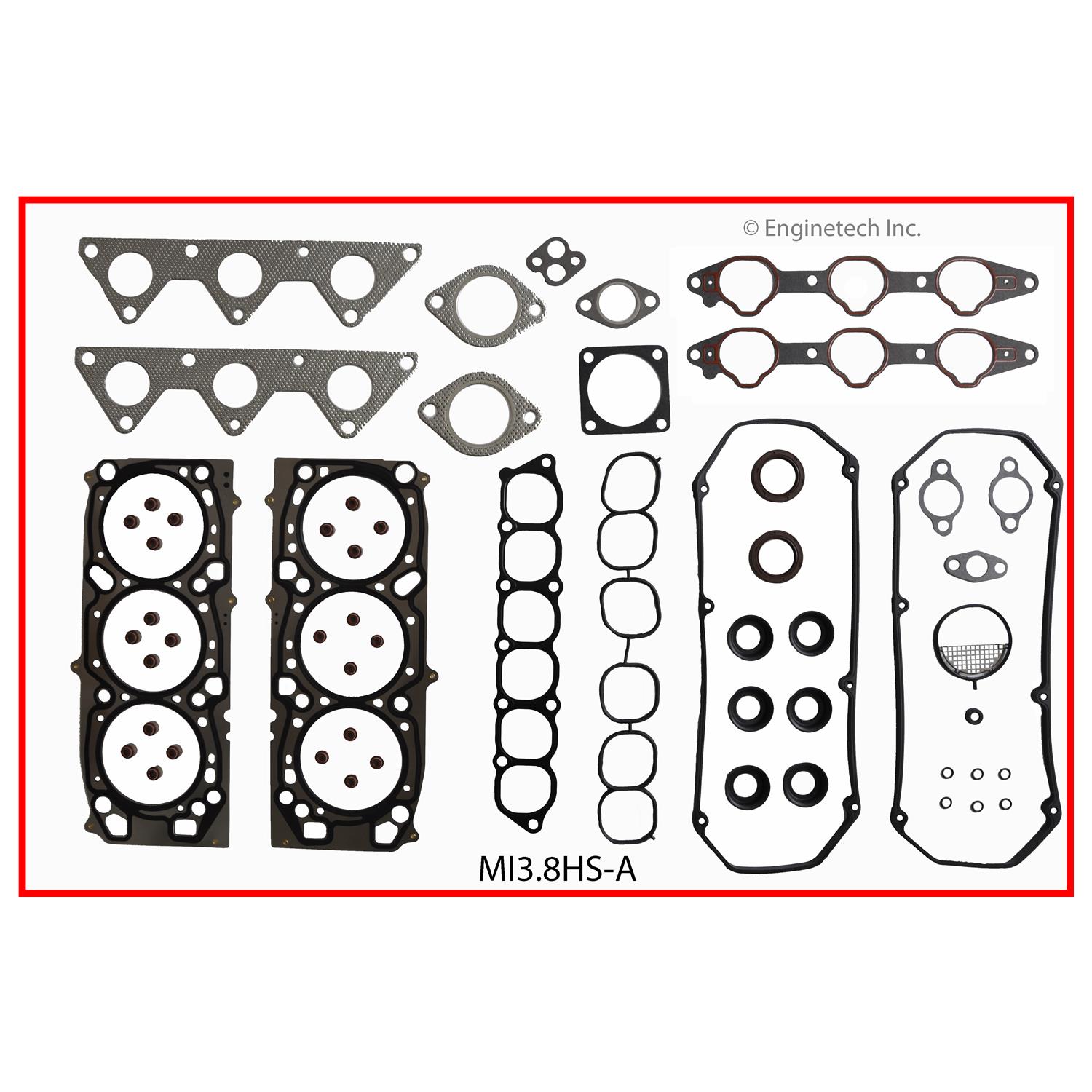 Enginetech MI3.8HS-AWB Gasket Set - Head