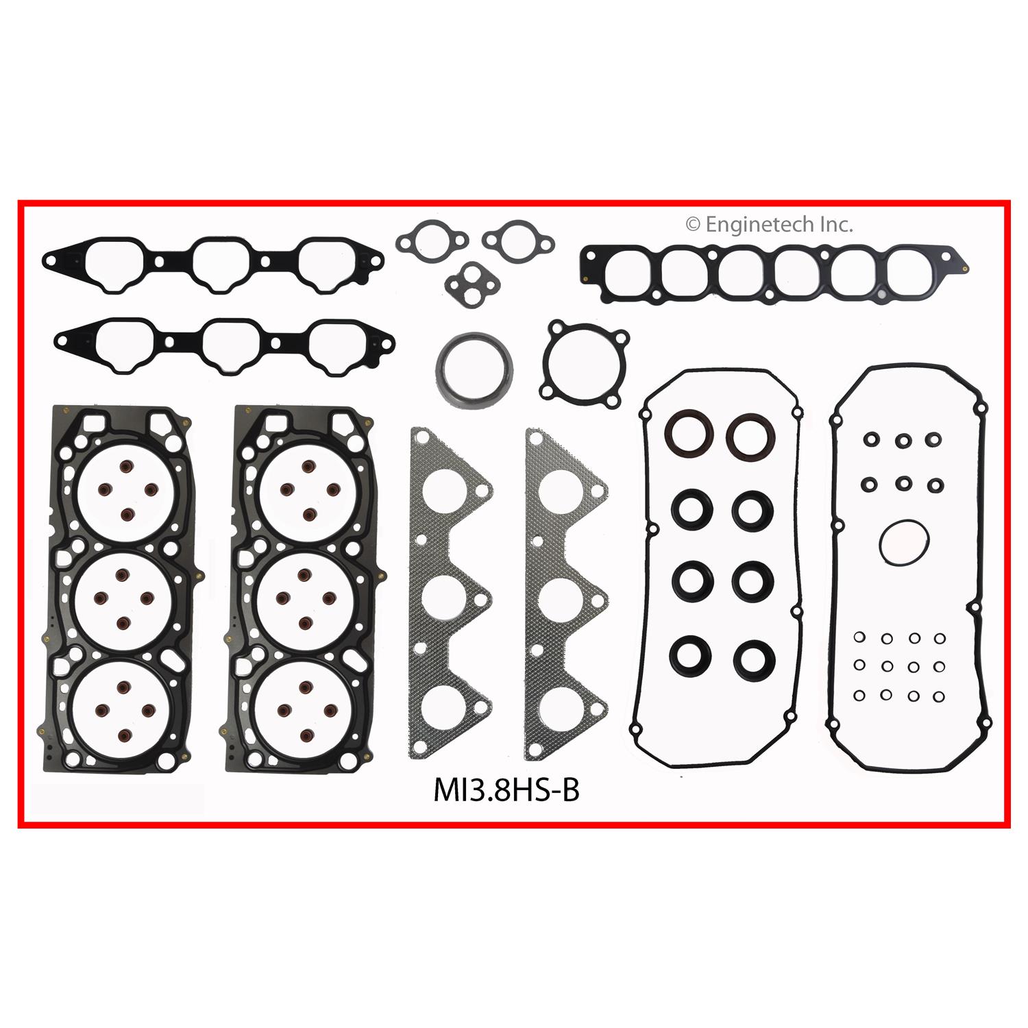 Enginetech MI3.8HS-BWB Gasket Set - Head
