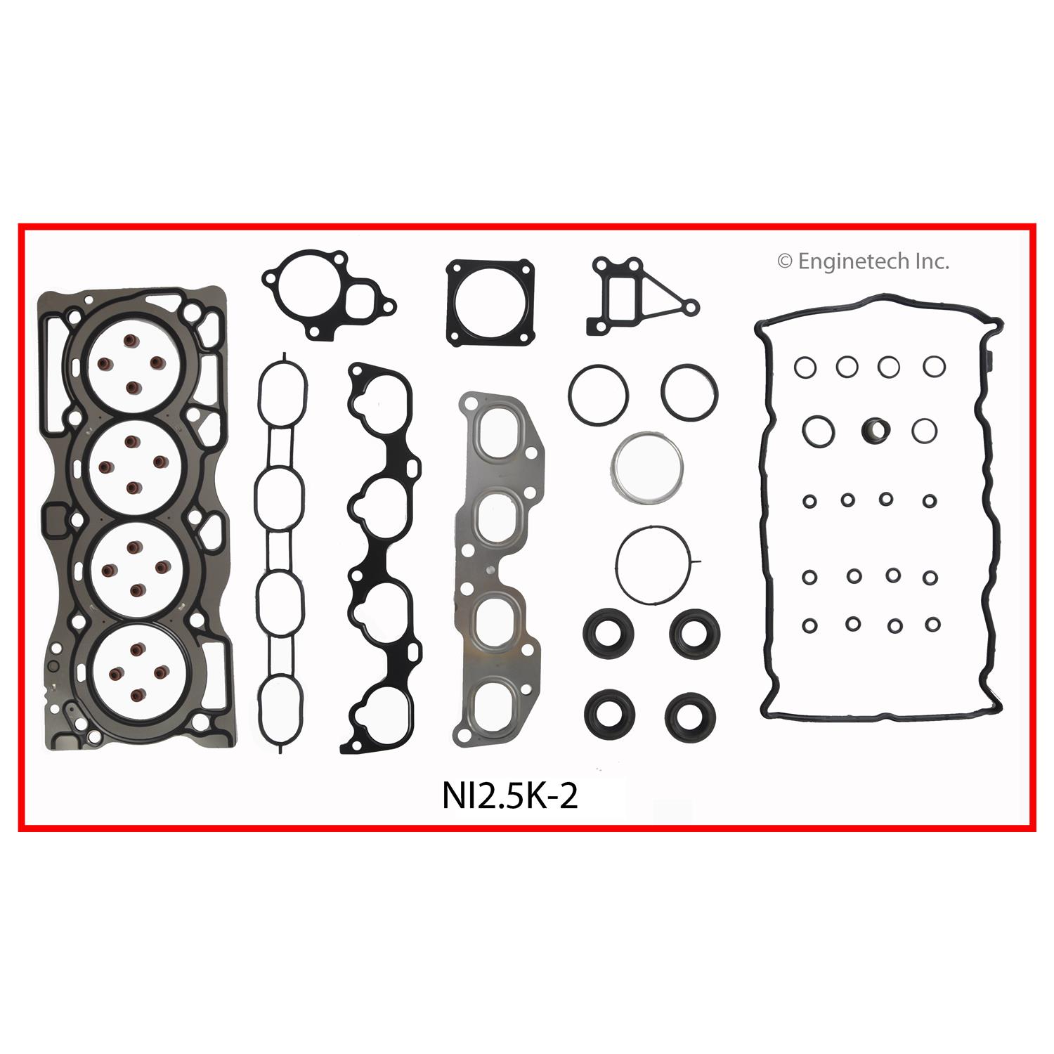 Enginetech NI2.5K-2 Gasket Set - Full