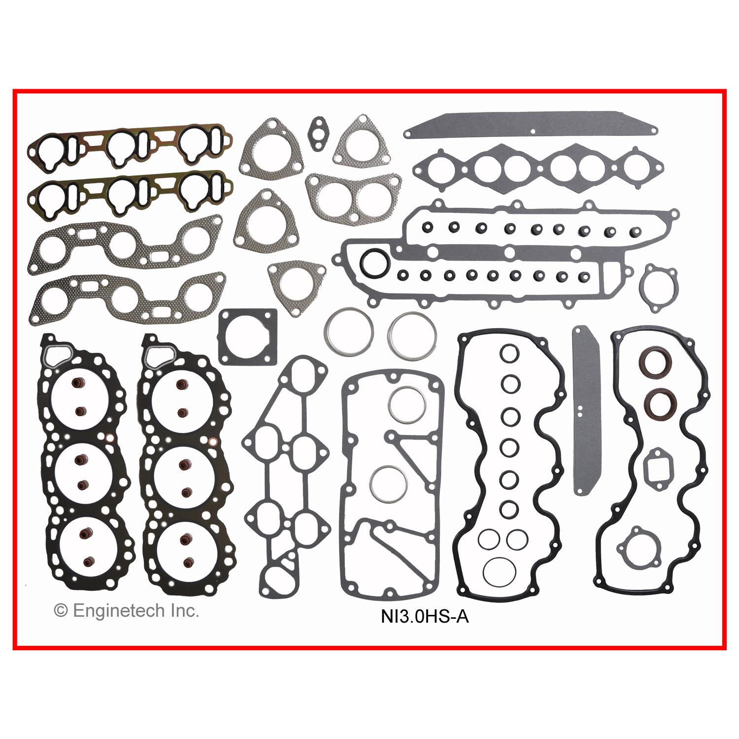 Enginetech NI3.0K-5 Gasket Set - Full