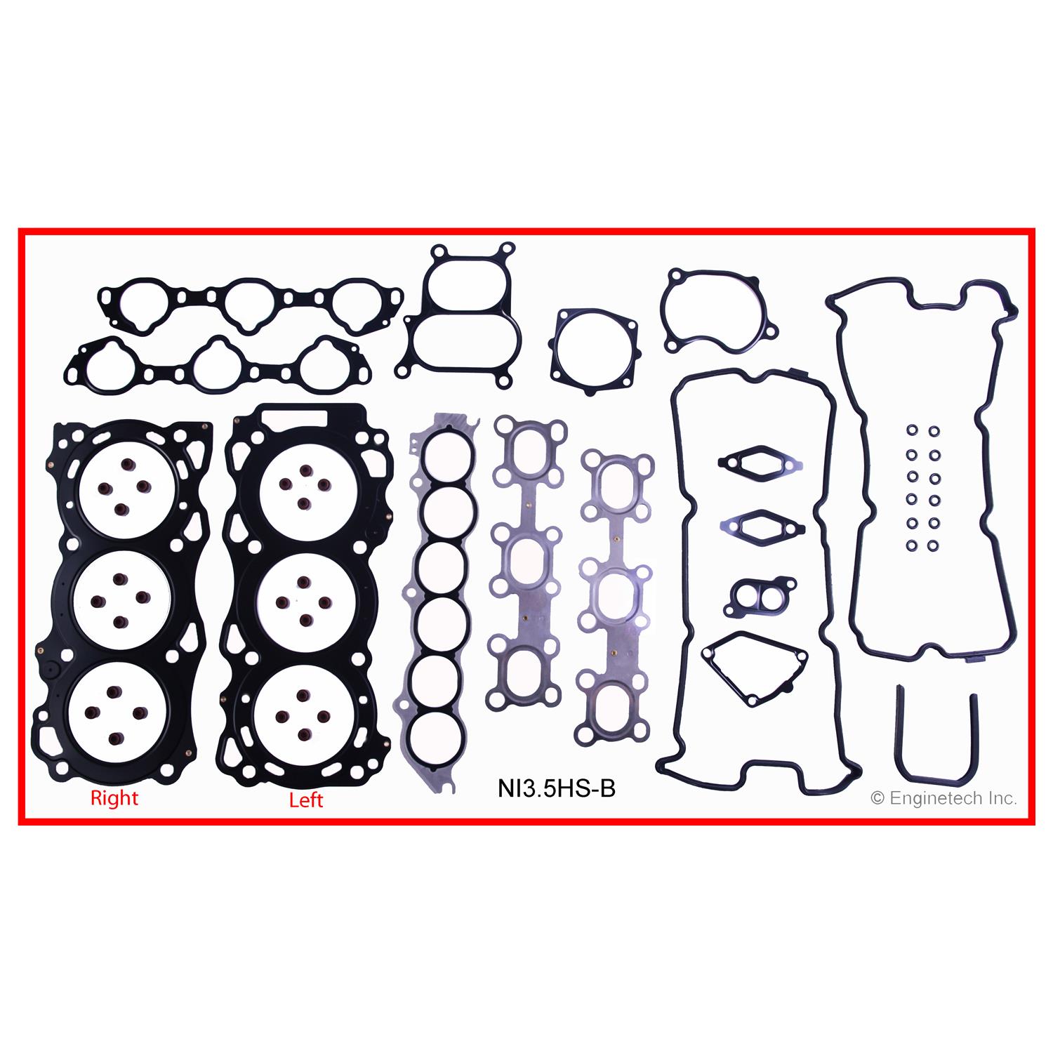 Enginetech NI3.5K-1 Gasket Set - Full