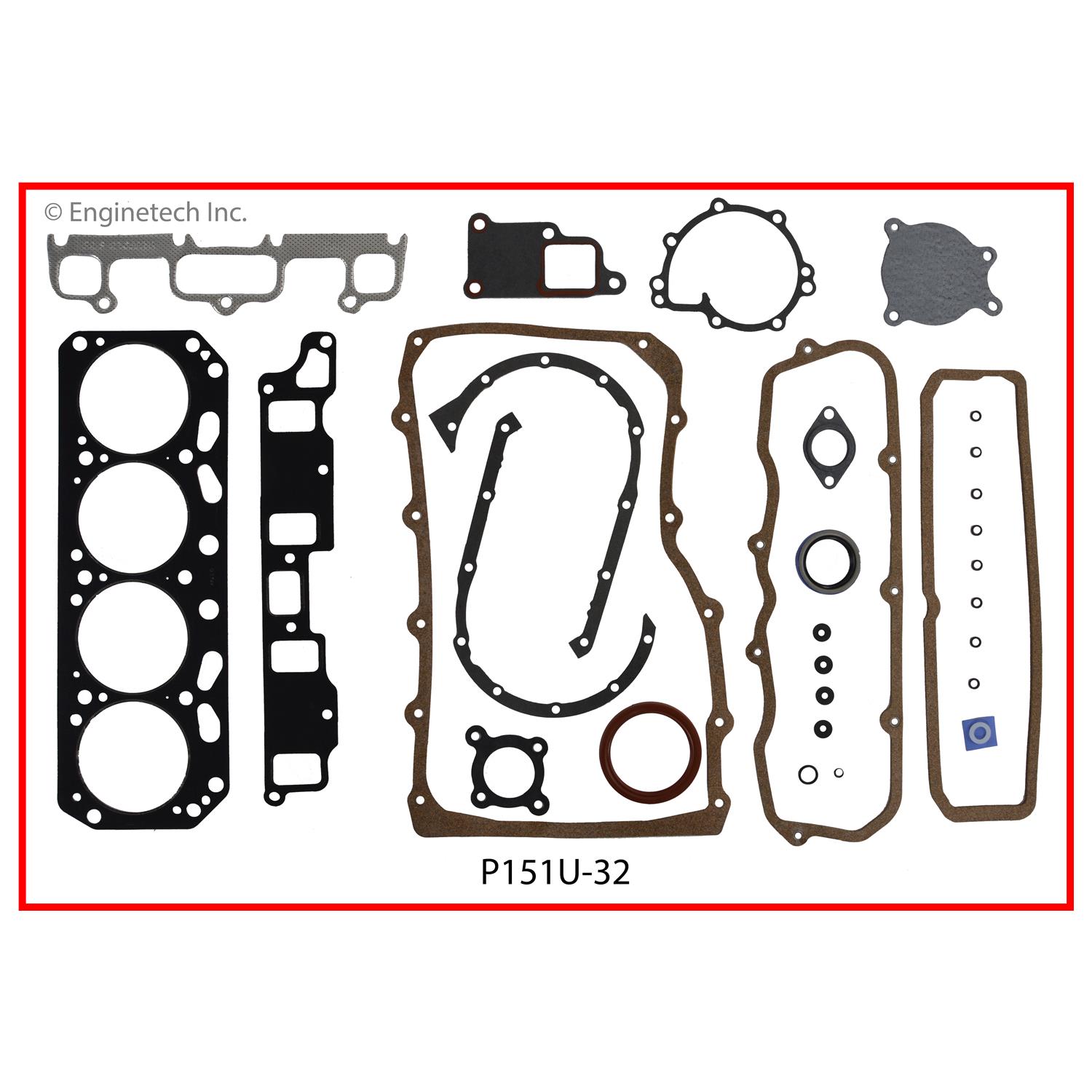 Enginetech P151U-32 Gasket Set - Full