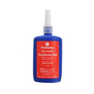 Enginetech PX27140 Red High Strength Threadlocker. 36 ml. Bottle.
