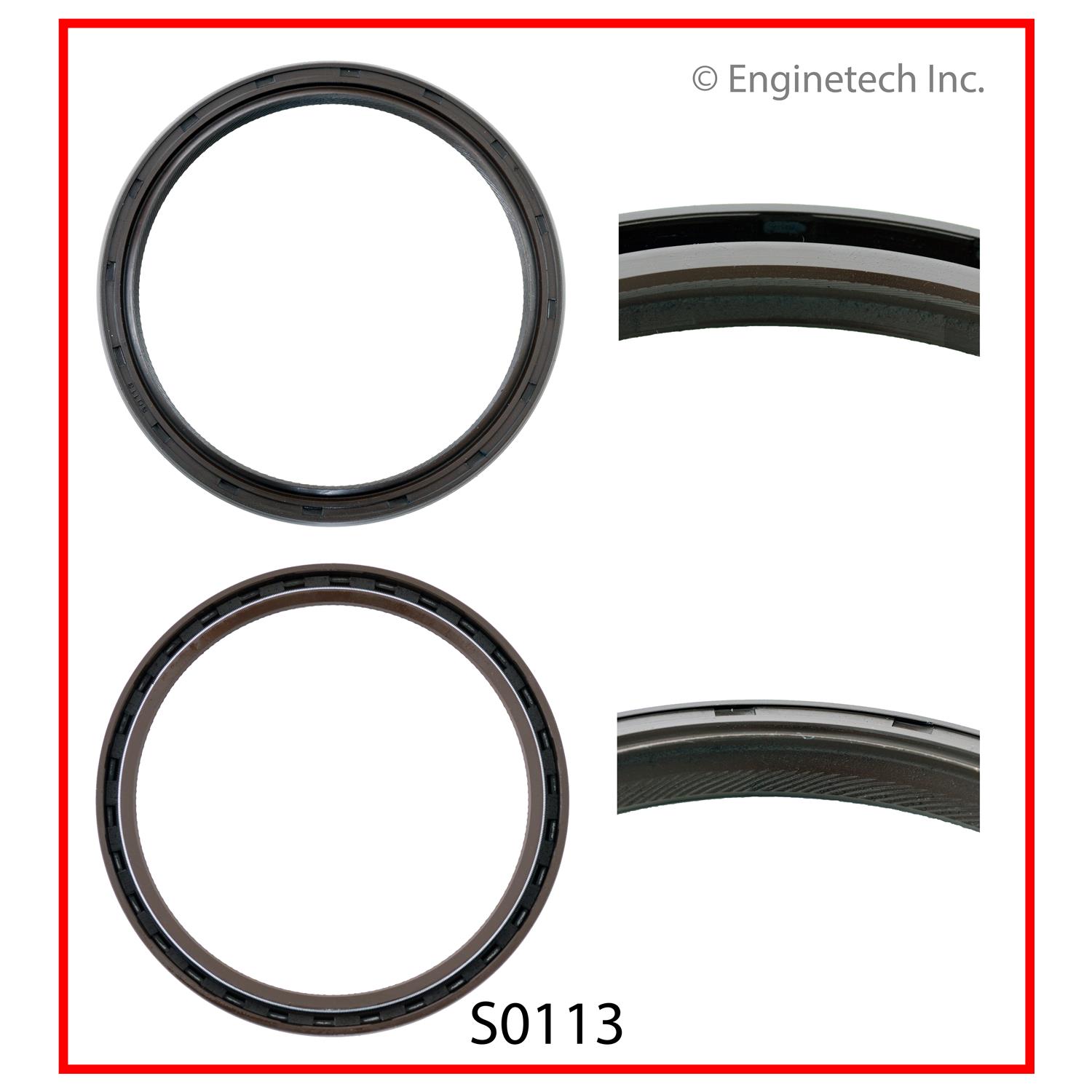 Enginetech S0113 Rear Main Seal