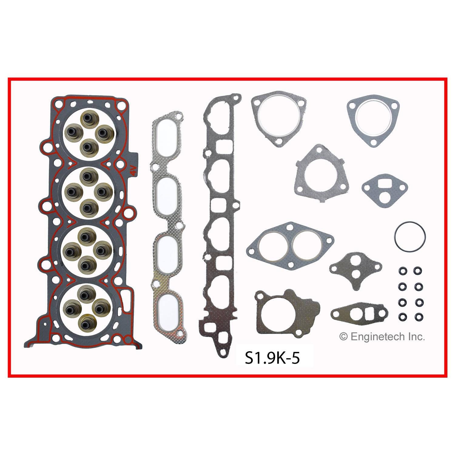Enginetech S1.9K-5 Gasket Set - Full