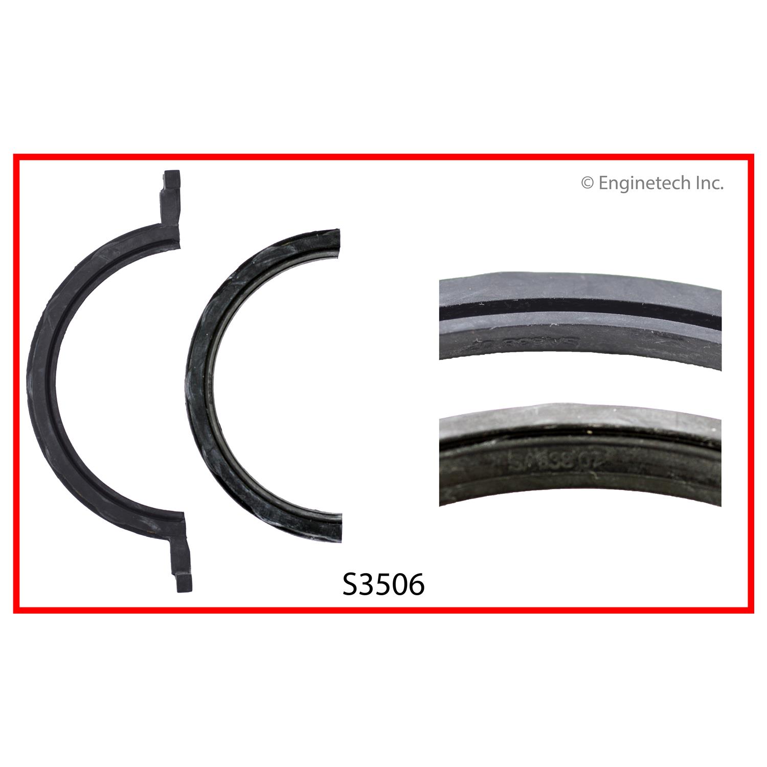 Enginetech S3506 Rear Main Seal