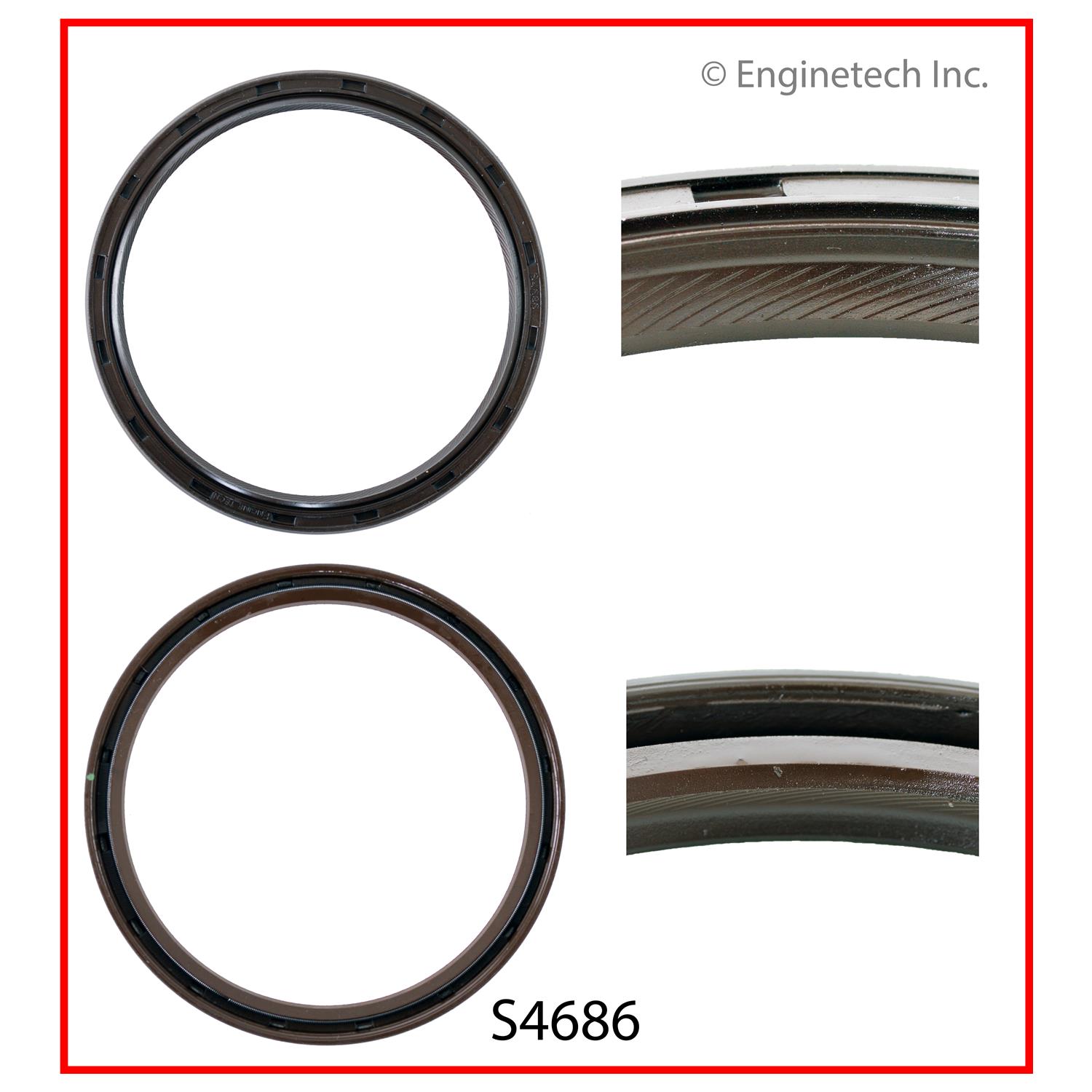 Enginetech S4686 Rear Main Seal