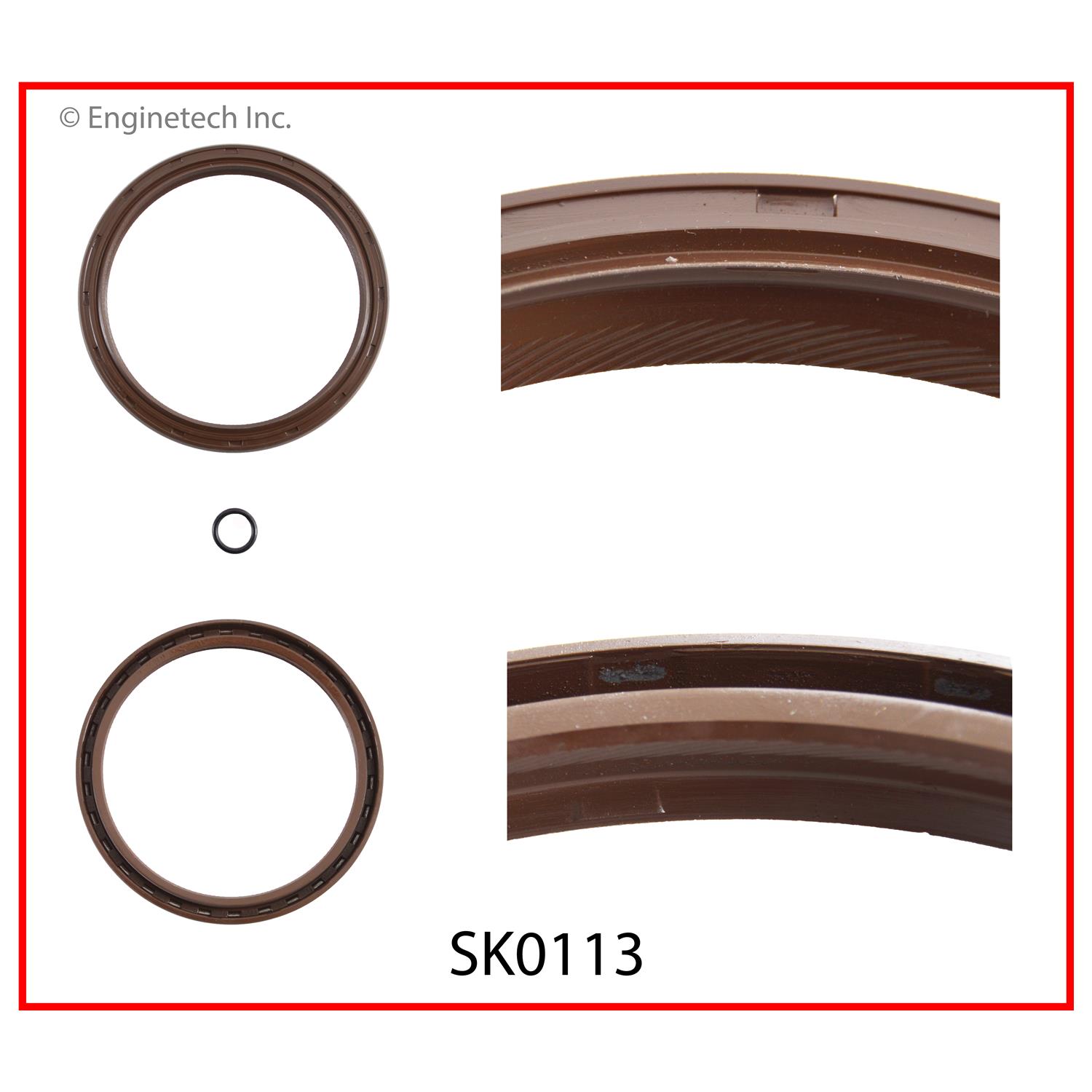 Enginetech SK0113 Rear Main Seal