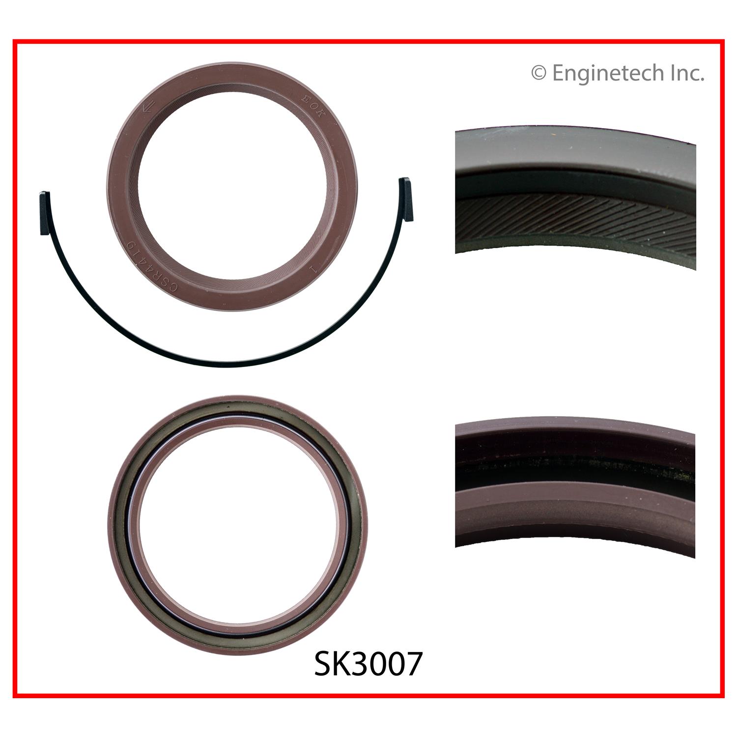 Enginetech SK3007 Rear Main Seal