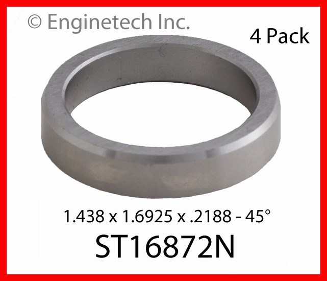 Enginetech ST16872N Valve Seat - Set of 4