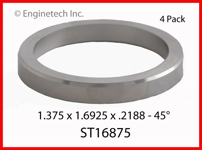 Enginetech ST16875 Valve Seat - Set of 4