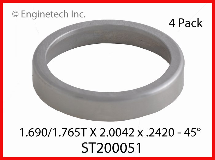 Enginetech ST200051 Valve Seat - Set of 4