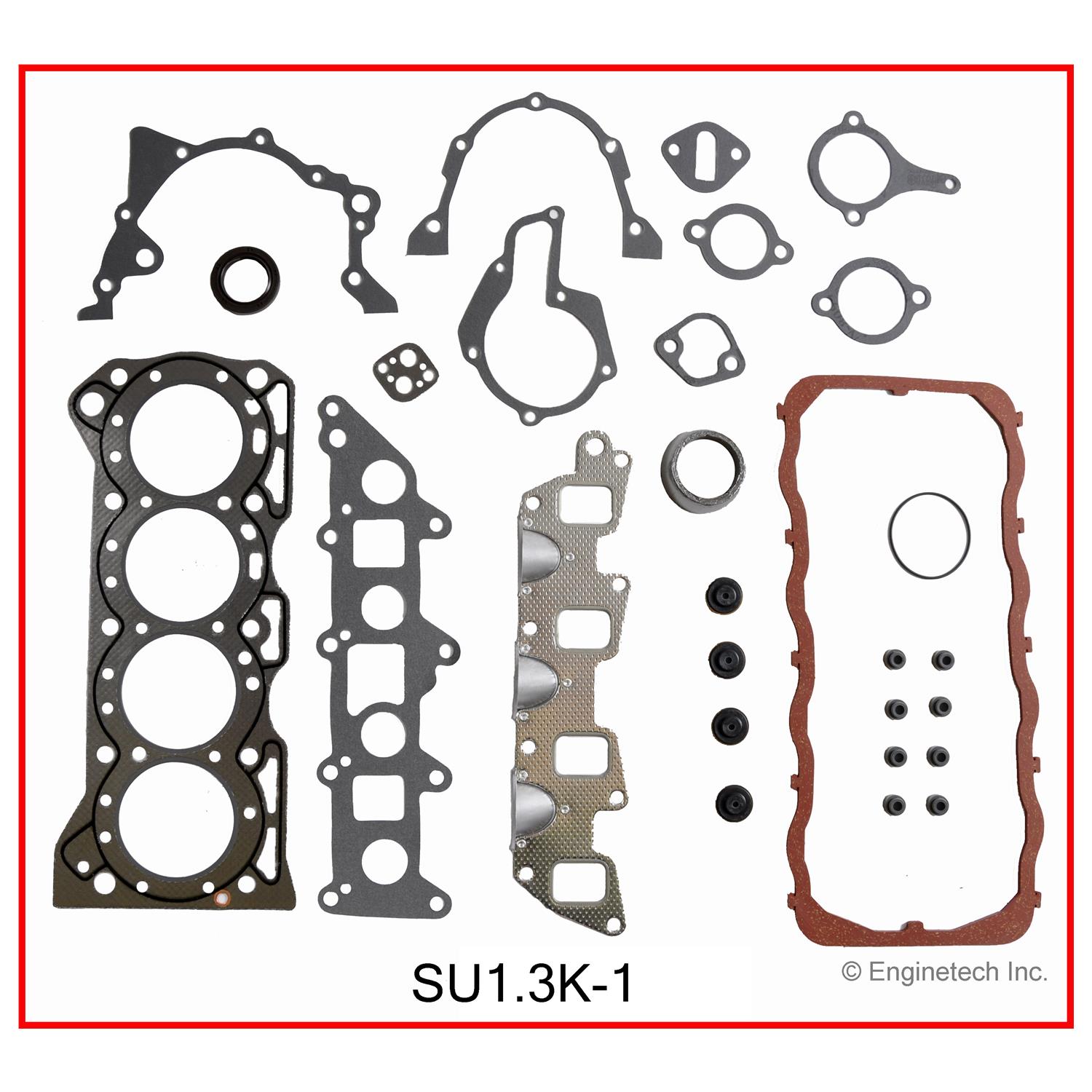 Enginetech SU1.3K-1 Gasket Set - Full