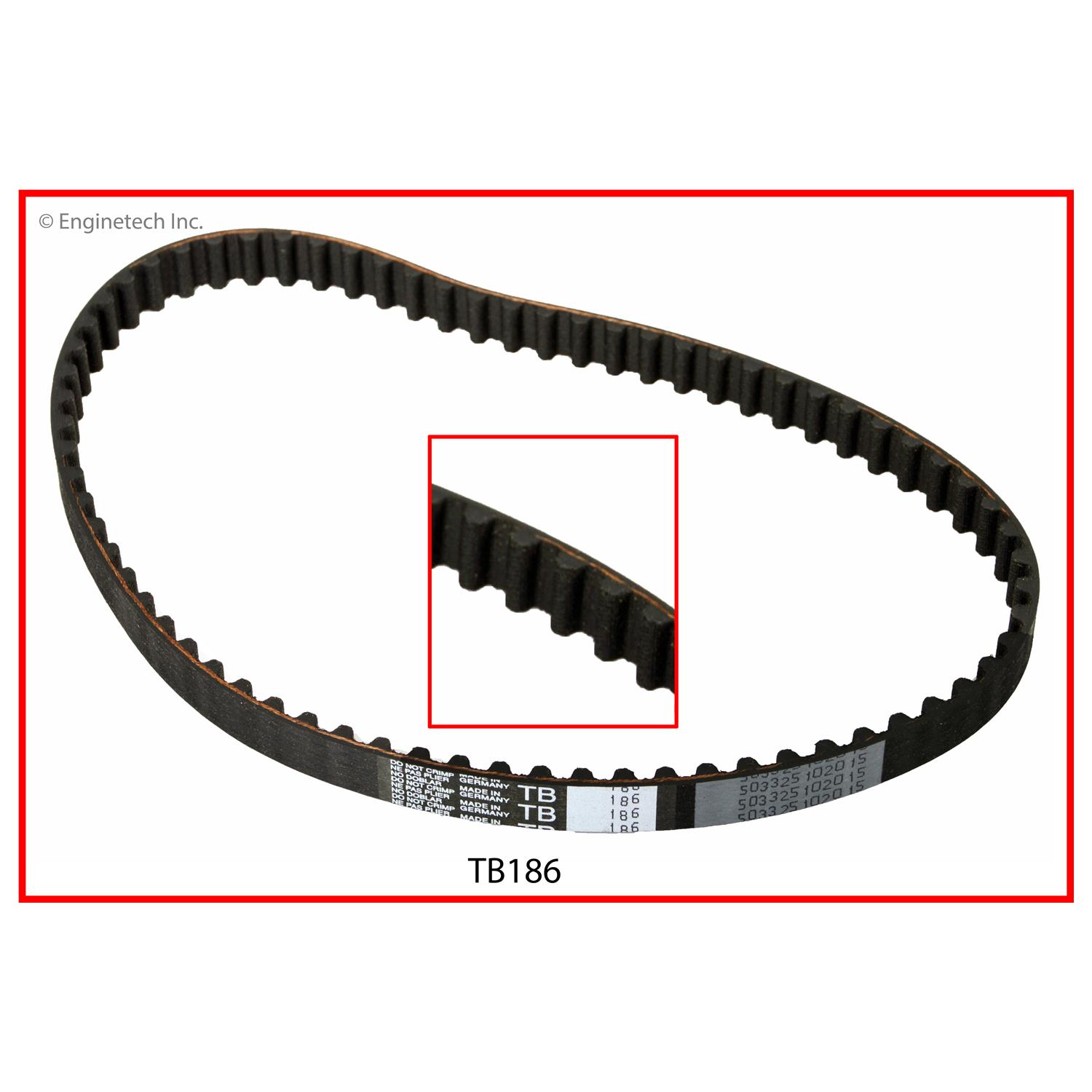 Enginetech TB186 Balance Shaft Belt