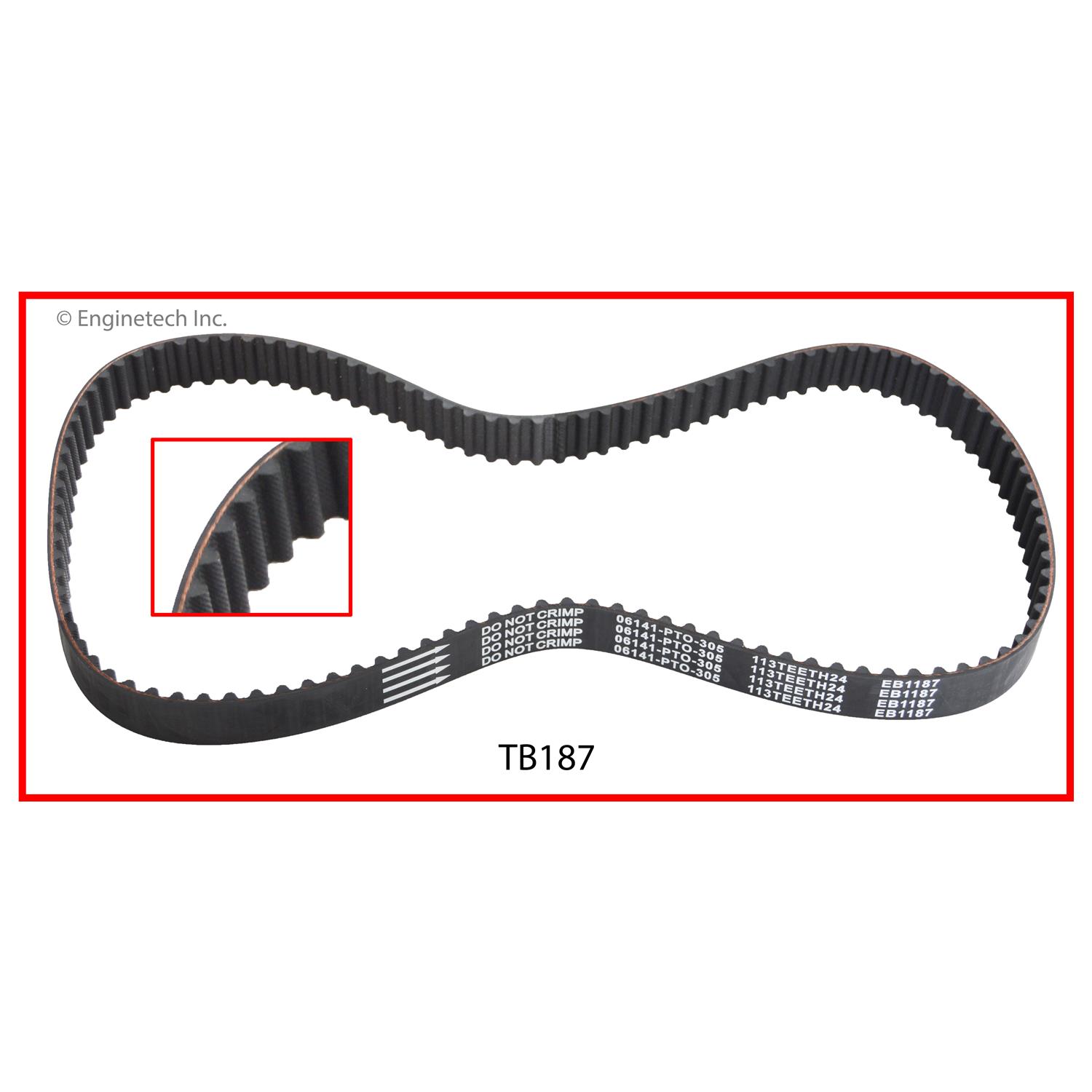Enginetech TB187 Timing Belt