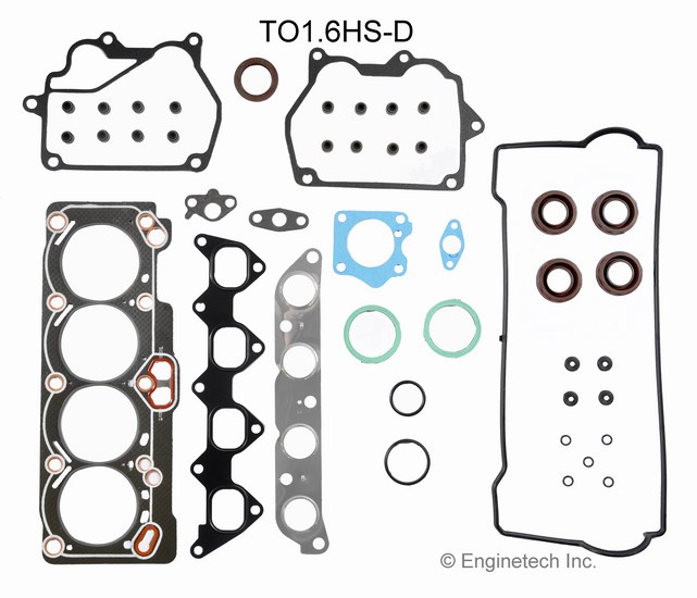 Enginetech TO1.6HS-D Gasket Set - Head