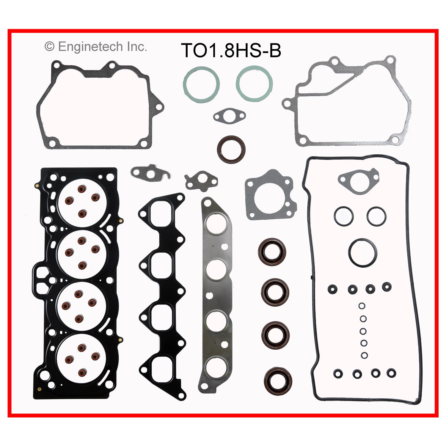 Enginetech TO1.8HS-B Gasket Set - Head