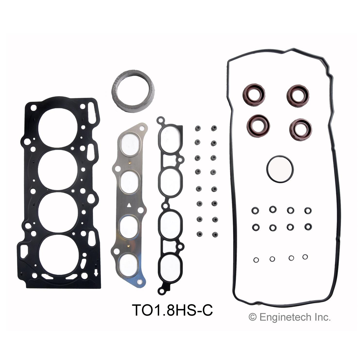 Enginetech TO1.8HS-CWB Gasket Set - Head