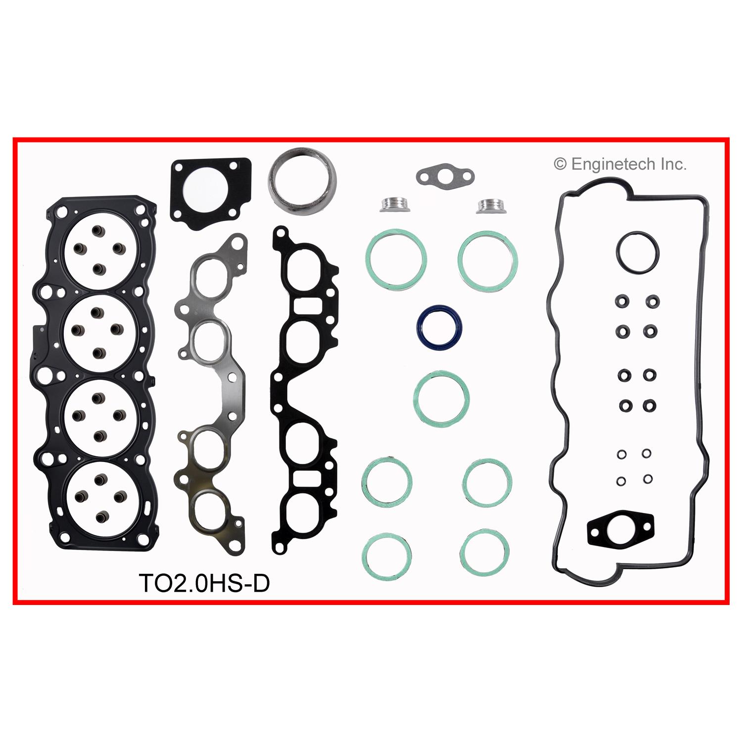 Enginetech TO2.0K-2 Gasket Set - Full