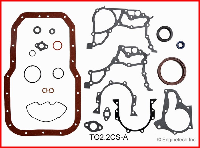 Enginetech TO2.2CS-A Gasket Set - Lower