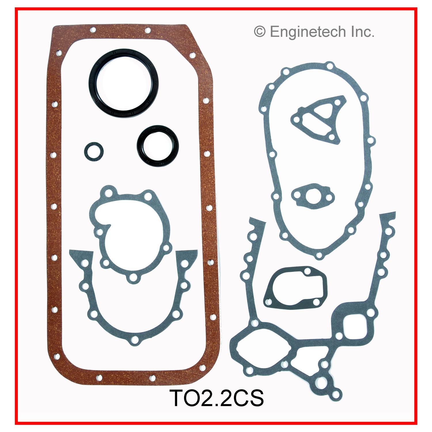 Enginetech TO2.2CS Gasket Set - Lower