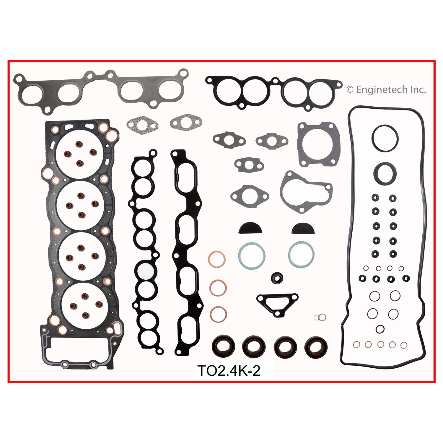 Enginetech TO2.4K-2 Gasket Set - Full