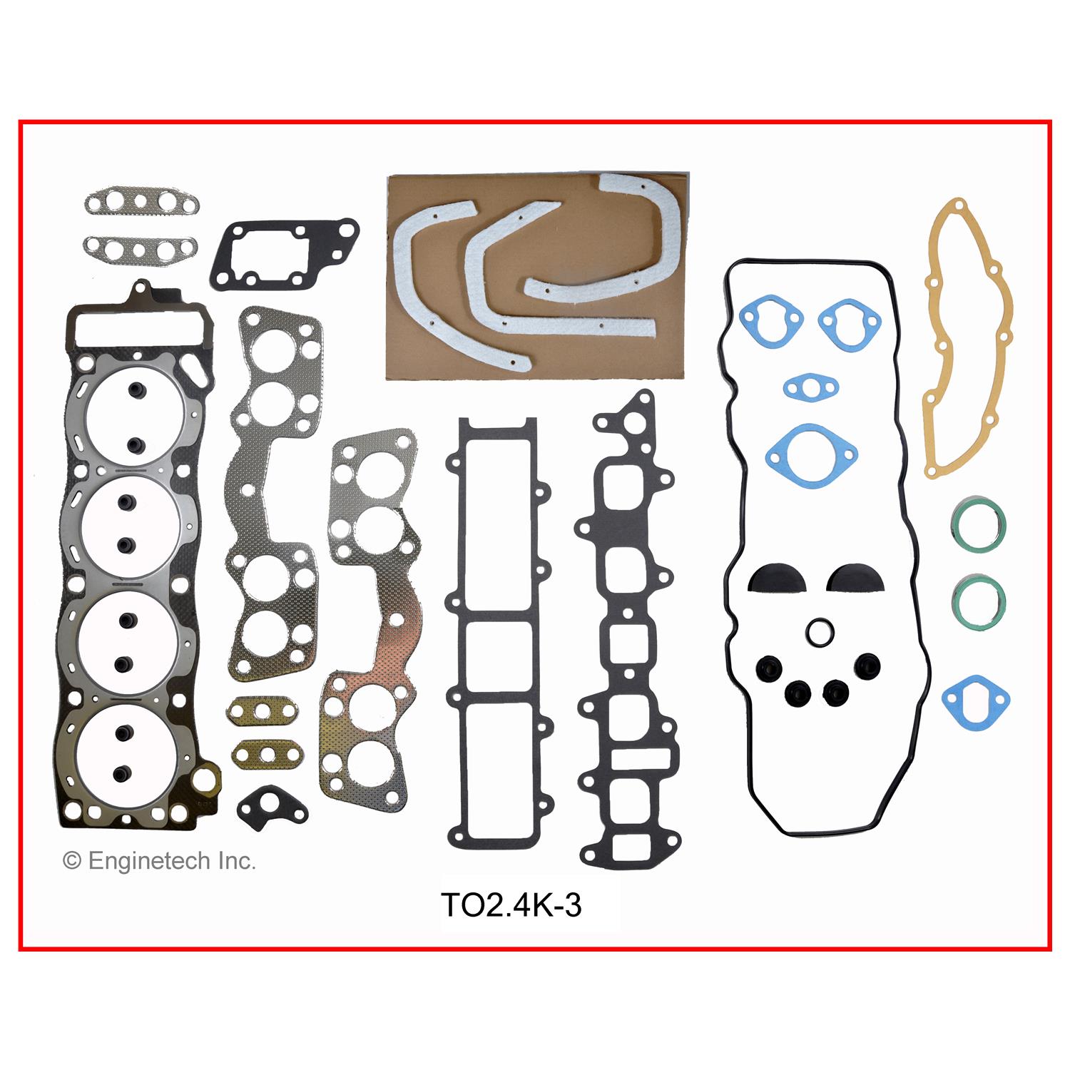 Enginetech TO2.4K-3 Gasket Set - Full