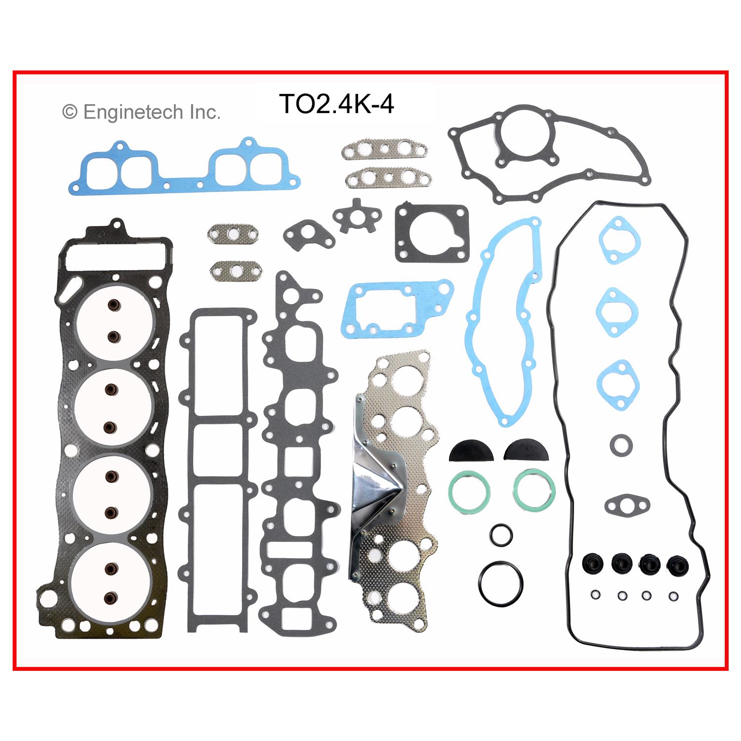 Enginetech TO2.4K-4 Gasket Set - Full