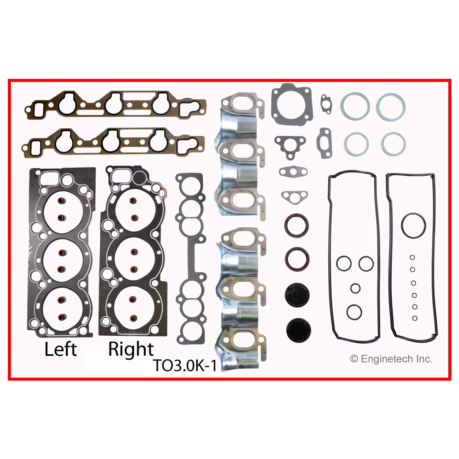 Enginetech TO3.0K-1 Gasket Set - Full